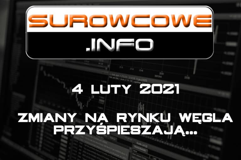 Surowcowe.info 04/02/2021 – zmiany na rynku węgla przyśpieszają...