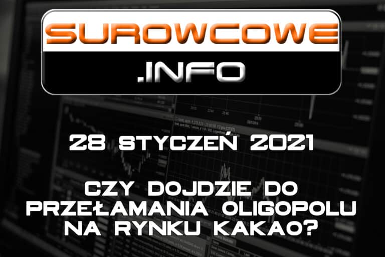 Surowcowe.info 28/01/2021 – czy dojdzie do przełamania oligopolu na rynku kakao?