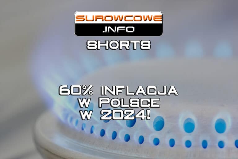 Surowcowe info Shorts S01E06: 60% inflacja w Polsce w 2024!