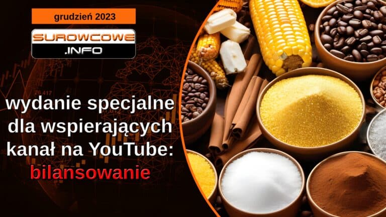 Surowcowe info - wydanie specjalne dla wspierających kanał na YouTube: bilansowanie
