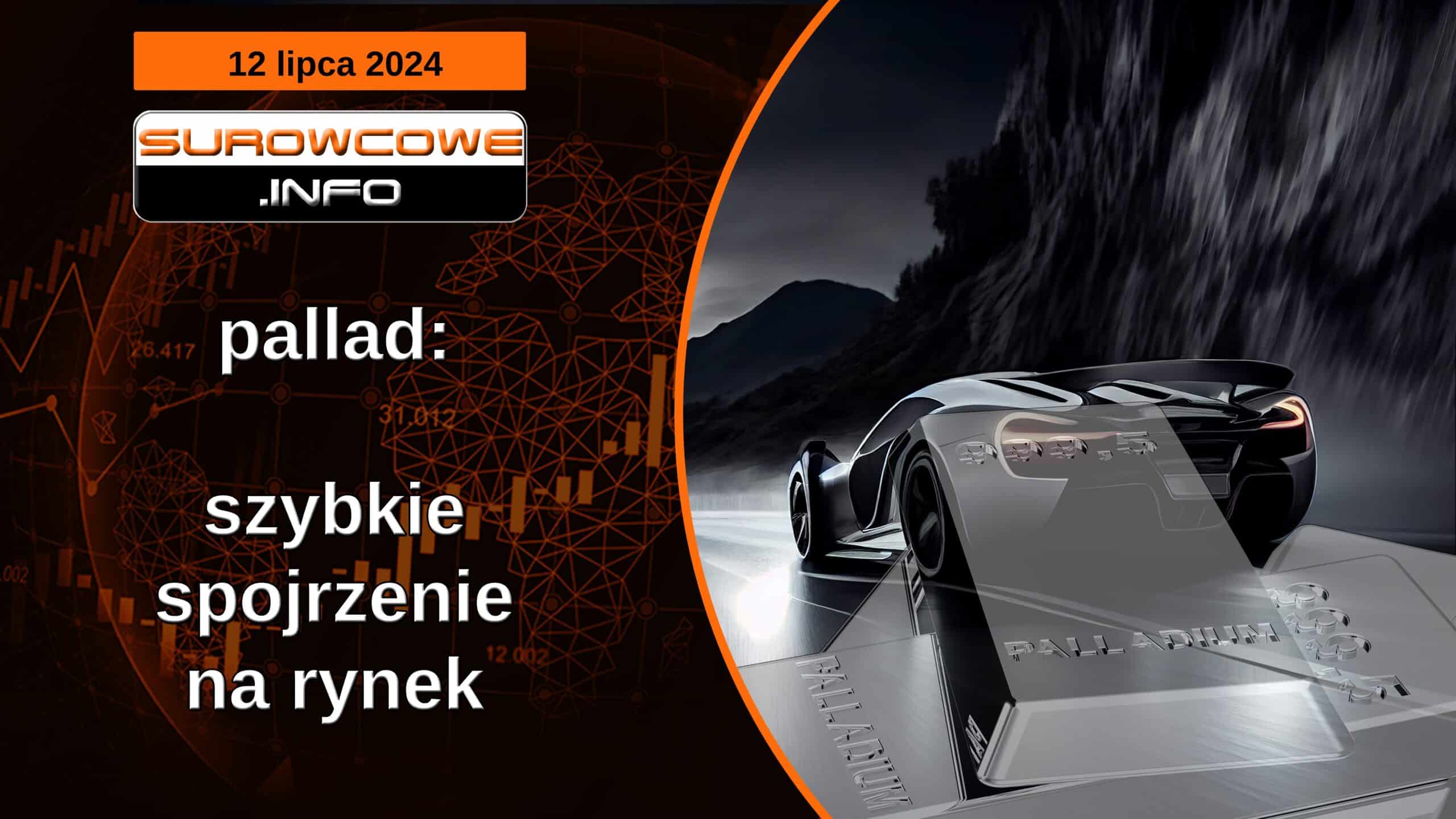 Surowcowe info 12 lipca 2024 - pallad: szybkie spojrzenie na rynek