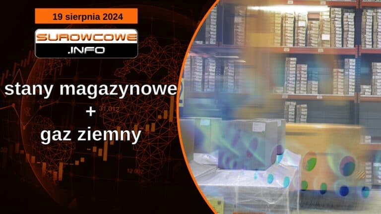 stany magazynowe + gaz ziemny – 19 sierpnia 2024