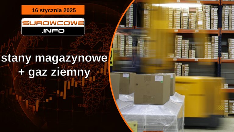 stany magazynowe + gaz ziemny - 16 stycznia 2025