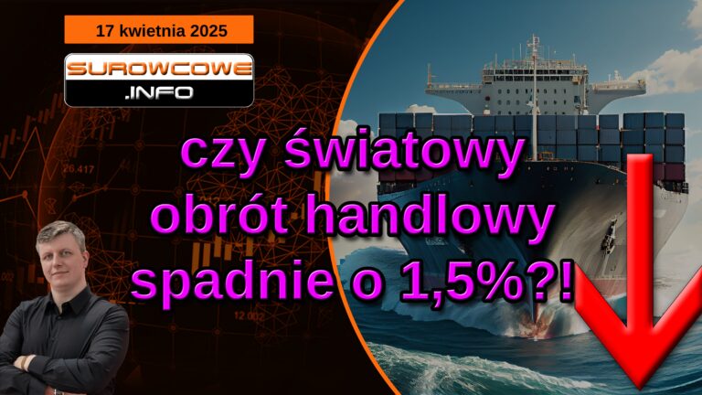 aktualności surowcowe - 17 kwietnia 2025: czy światowy obrót handlowy spadnie o 1,5%?!