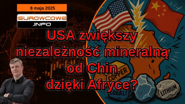 aktualności surowcowe - 8 maja 2025: USA zwiększy niezależność mineralną od Chin dzięki Afryce?