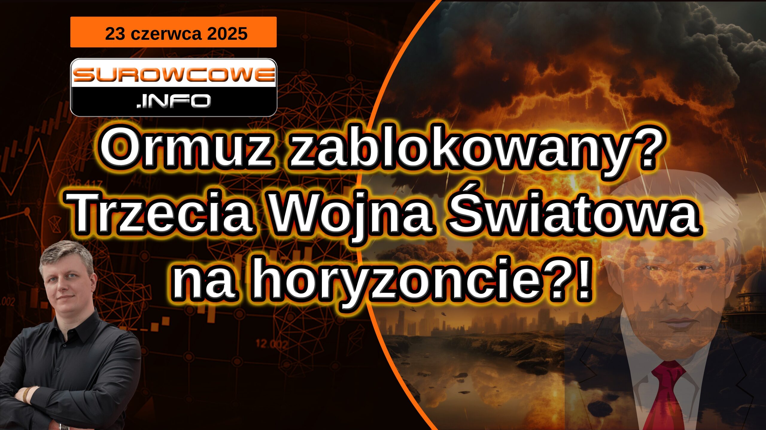 aktualności surowcowe - 23 czerwca 2025: Ormuz zablokowany? Trzecia Wojna Światowa na horyzoncie?!
