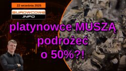 aktualności surowcowe - 22 września 2025: platynowce MUSZĄ podrożeć o 50%?!