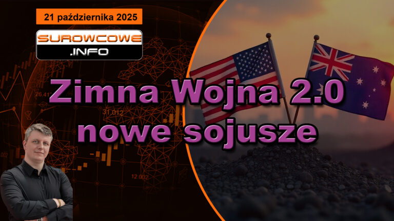 aktualności surowcowe - 21 października 2025: Zimna Wojna 2.0 – nowe sojusze