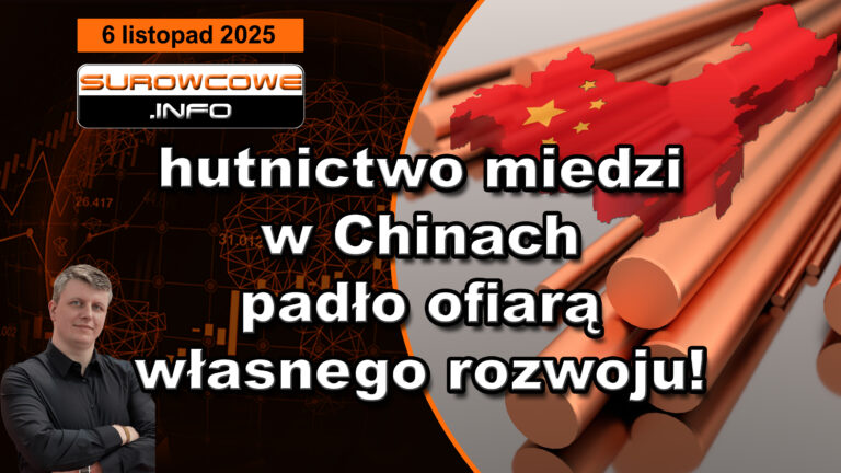 aktualności surowcowe - 6 listopad 2025: hutnictwo miedzi w Chinach padło ofiarą własnego rozwoju!