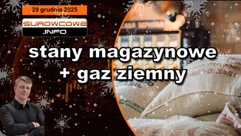 stany magazynowe + gaz ziemny – 29 grudnia 2025