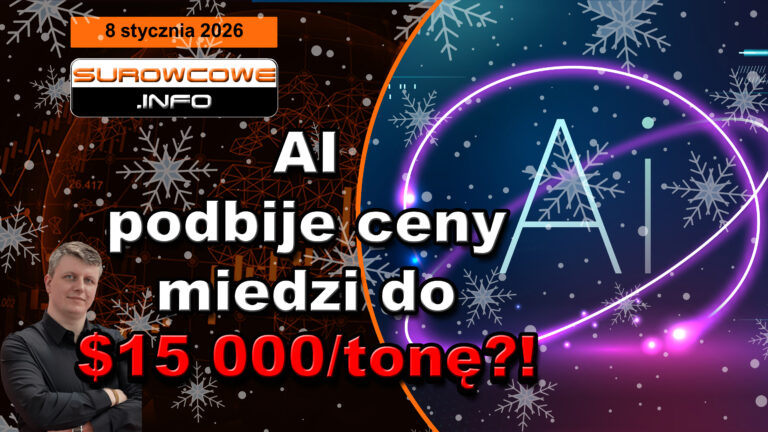 aktualności surowcowe - 8 stycznia 2026: AI podbije ceny miedzi do $15 000/tonę?!
