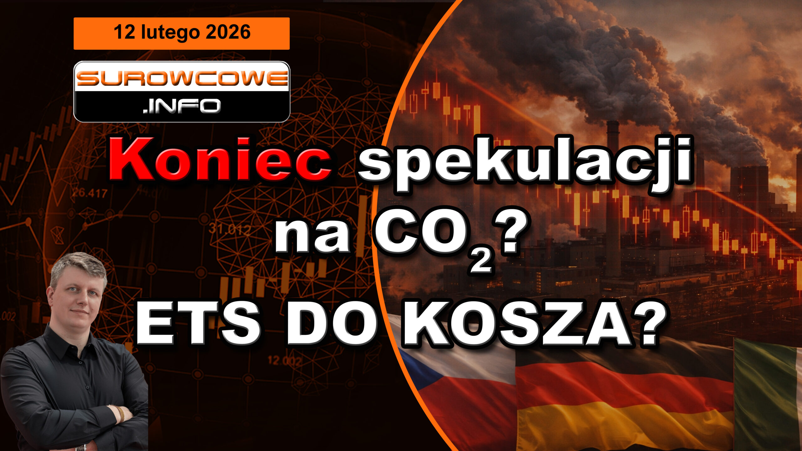 Koniec spekulacji na CO2? Merz i Meloni uderzają w ETS! aktualności surowcowe - 12 lutego 2026