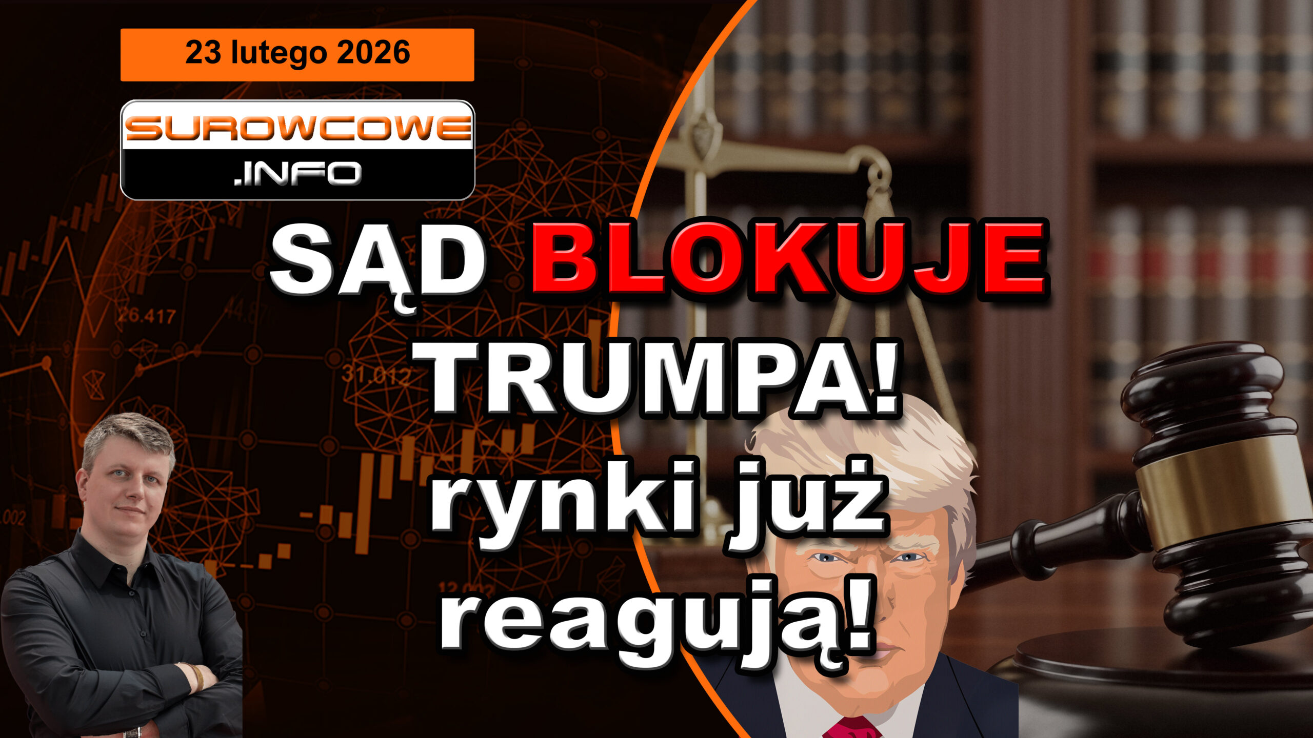 Sąd uchyla cła Trumpa! Czy surowce czeka potężna korekta? - aktualności surowcowe - 23 lutego 2026