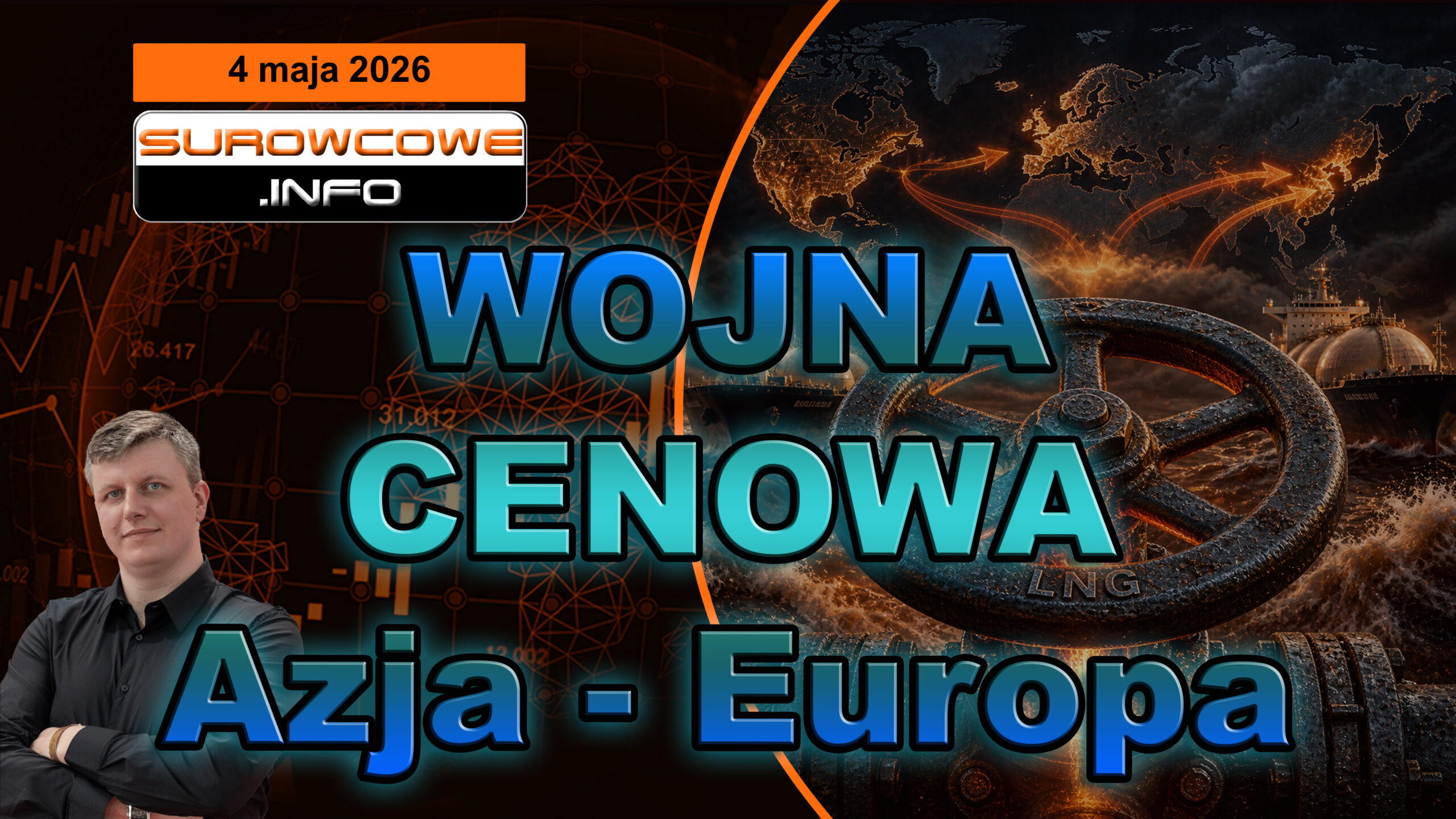 Cenowy horror: Azja wysysa gaz z Europy! (aktualności surowcowe - 4 maja 2026)