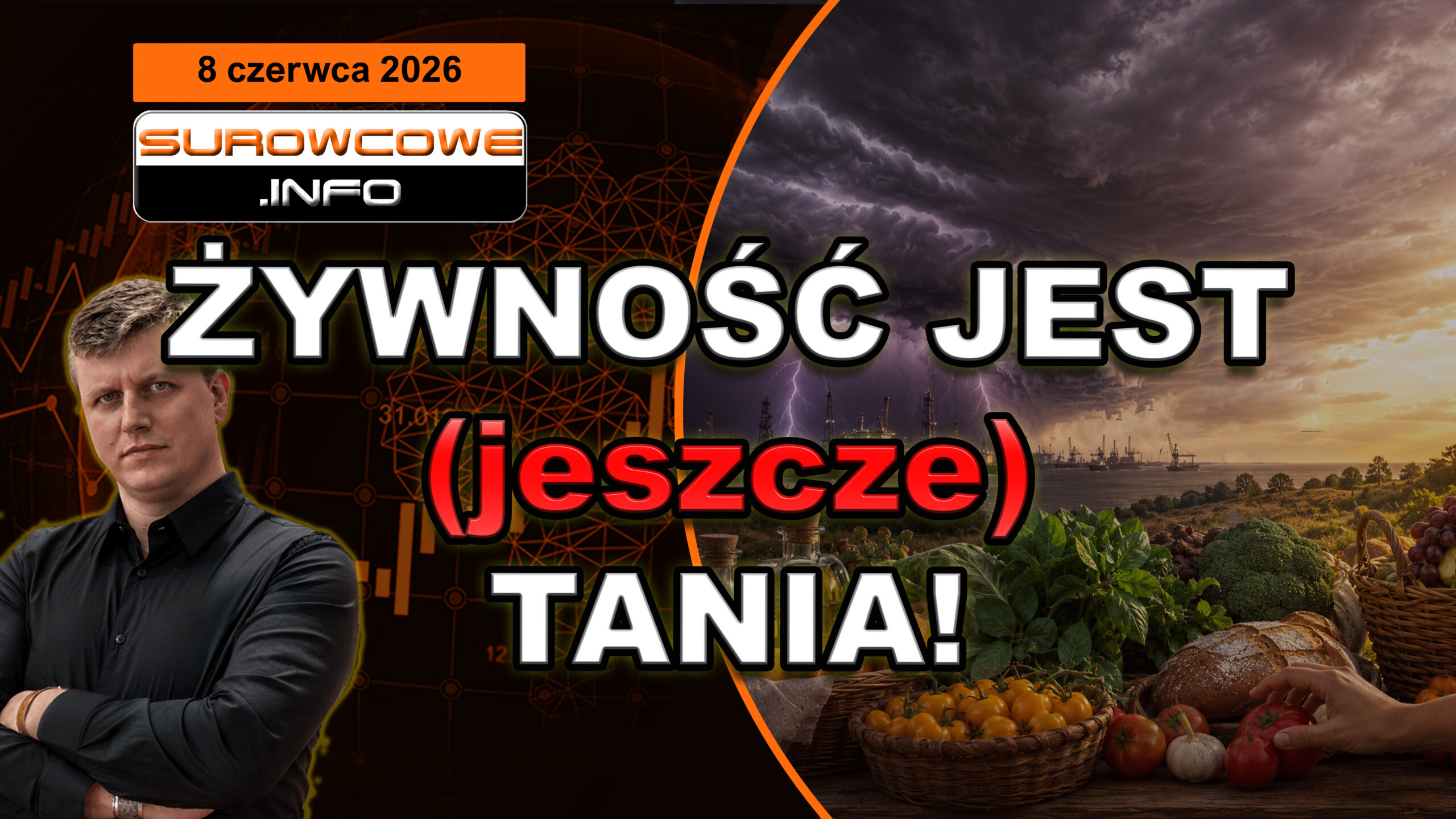 Cisza przed burzą? Żywność stabilna, ale na horyzoncie się chmurzy (aktualności surowcowe - 8 czerwca 2026)