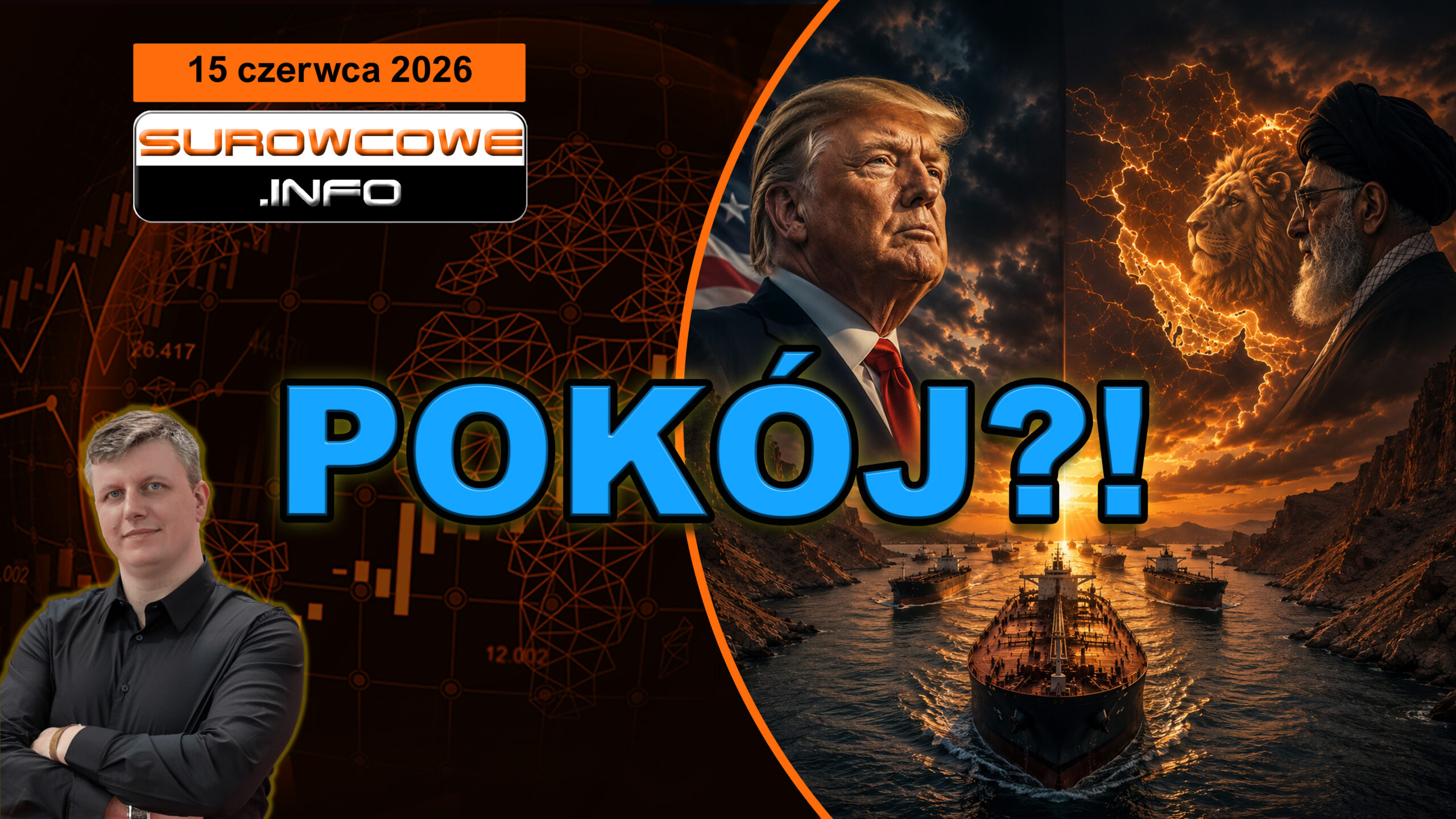 Trump kończy wojnę! Ormuz otwarty! (aktualności surowcowe - 15 czerwca 2026)