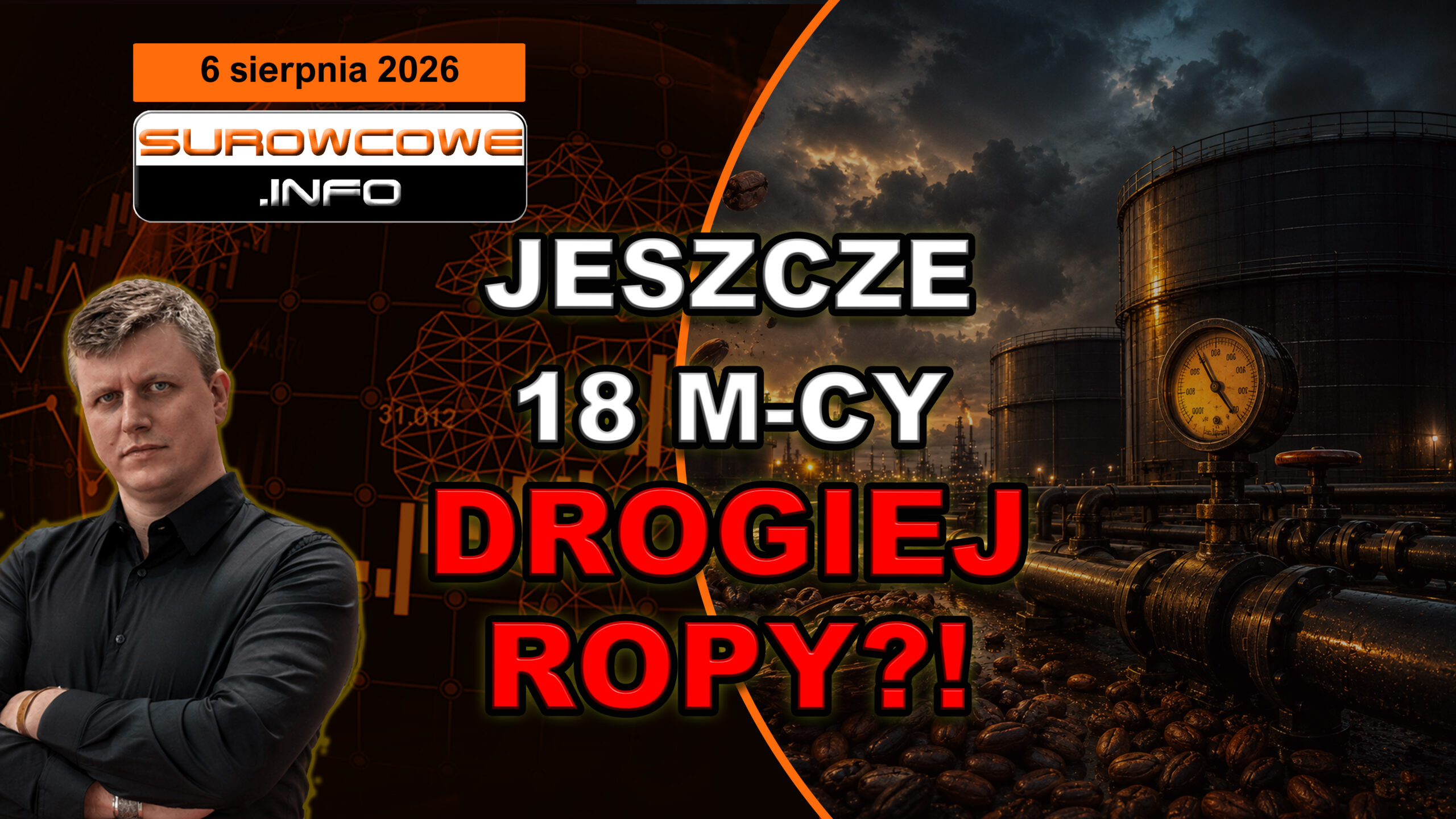 Szok podaży i zapasów ropy dopiero nadchodzi? Co z cenami? aktualności surowcowe - 6 sierpnia 2026